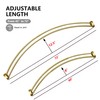 Utopia Alley Rustproof Wall Mounted Aluminum Double Curved Shower Curtain