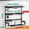 Over The Sink Dish Drying Rack,Expandable Length 3-Tier Large Stainless