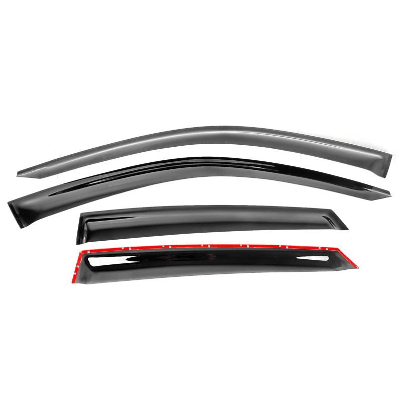 SDZ F&R Out Channel Window Visor Sun Shade Rain Wind
