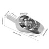 Stainless Steel Ice Food Scoop Multipurpose Large Capacity Food Shovel