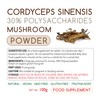 Cordyceps sinensis Mushroom Extract 100g Powder – 30% Polysaccharides (100g
