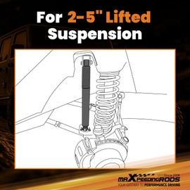 2-5" Rear Shock Absorbers for Jeep Wrangler YJ 4WD 1987-1995, G1 Version