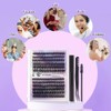 Fengyang Eyelash Extension Kit, Lash Clusters Individual Lashes, 30D 40DFluffy