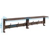 VERTORGAN Coat Hooks, Wood Rack Wall-Mounted, 31.5 Inch Entryway Shelf