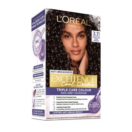 L'Oreal Excellence Cool Creme Permanent Hair Colour 3.11 Ultra Ash Dark Brown