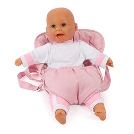 Bayer Chic 2000 782 15 Doll Carrier Strap for Baby Dolls, Doll Carrier, Doll Accessories, Melange Pink