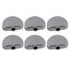 Yibuy 6pcs Silver Alloy Guitar Machine Head Buttons Tuning Pegs