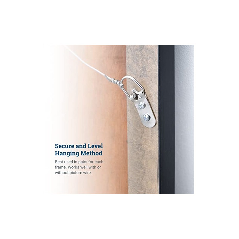PHS Heavy Duty D Ring Picture Hangers - 50 Pack