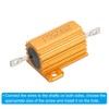 PATIKIL 25W 25 Ohm Aluminum Shell Resistor 2 Pack Aluminum