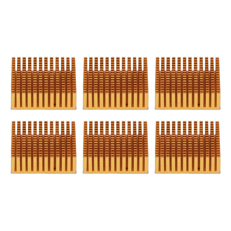 8Pcs Cooling Fins Aluminum Alloy Power Radiator Slotted Heatsink for