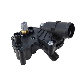 Thermostat Housing Kit Assembly w/Sensor | Fit for Ford Explorer & Mercury Mountaineer 2002 2003 2004 2005 2006 2007 2008 2009 2010 V6 4.0L | OE# 2L2Z8592AA 2L2Z8592BA 2L2Z8592BB 2L2E9K478BA 902-860