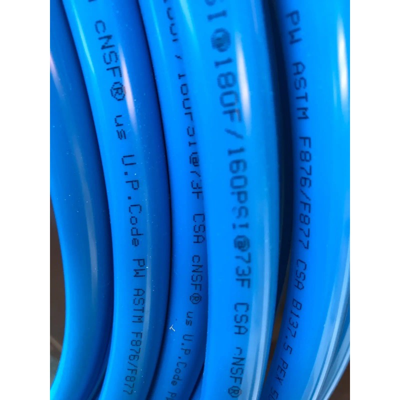 EFIELD 1/2" Pex Pipe, 2 RollsX75ft (150ft) Red &Blue For