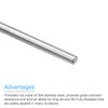 sourcing map Fully Threaded Rod M5 x 300 mm 0.8