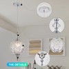 TLOLGT Modern Chrome Pendant Light Fixtures 8.3" Pendant Lighting for