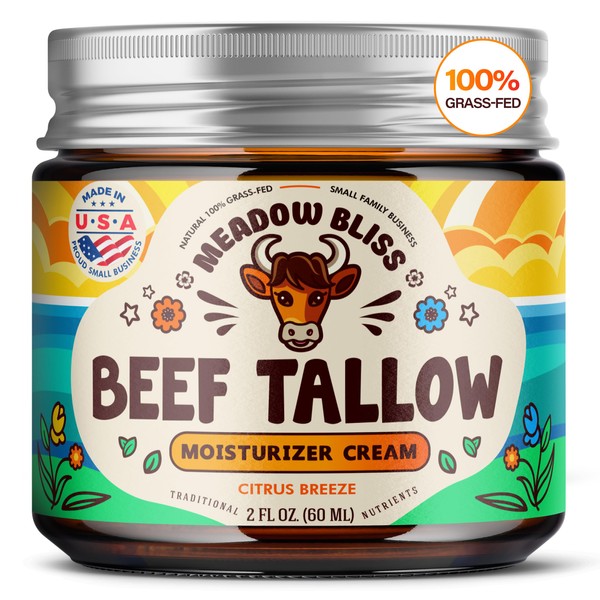 Meadow Bliss Beef Tallow for Skin - Moisturizer Cream -