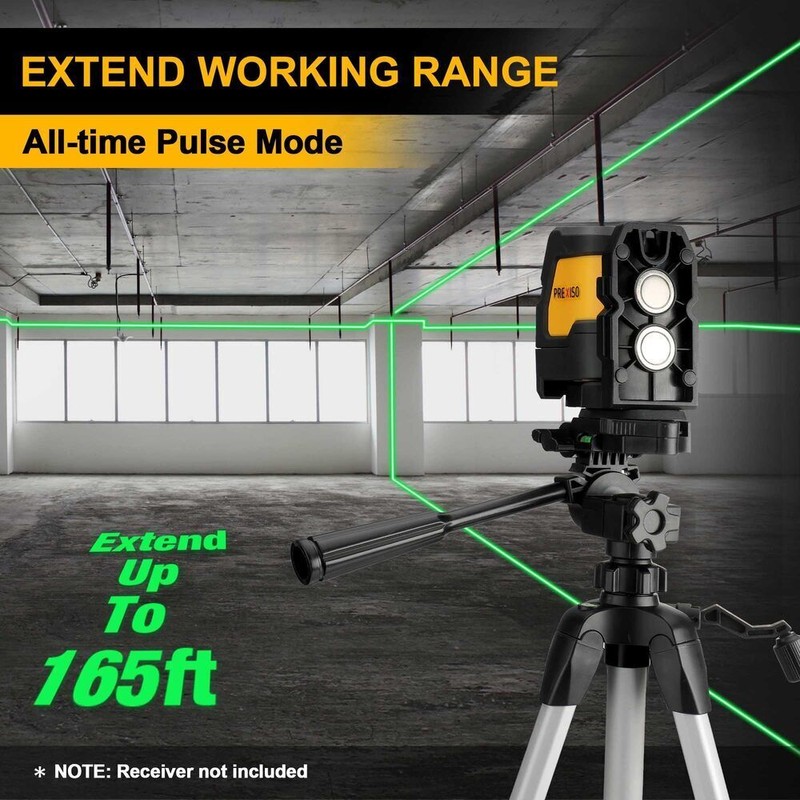 PREXISO Laser Level Tripod 150° Wide Angle Self Leveling 100