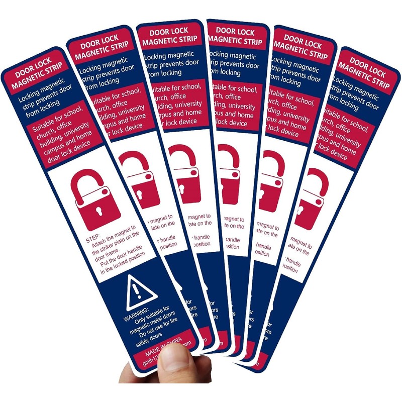 Lockdown Magnetic Strips Door Security Devices Thin Magnetic Strips School