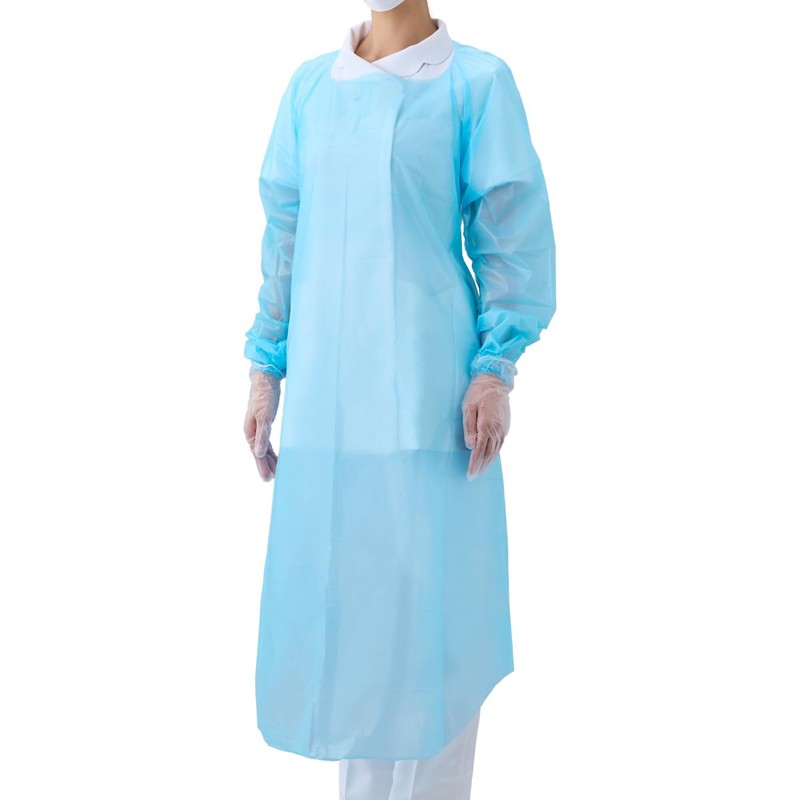 Clean Apron (With Sleeves) Regular Elastic Sleeves 73732 (10 Mililes)
