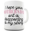 I Hope Your Mother's Day Isn't Disappointing 11 OZ Funny