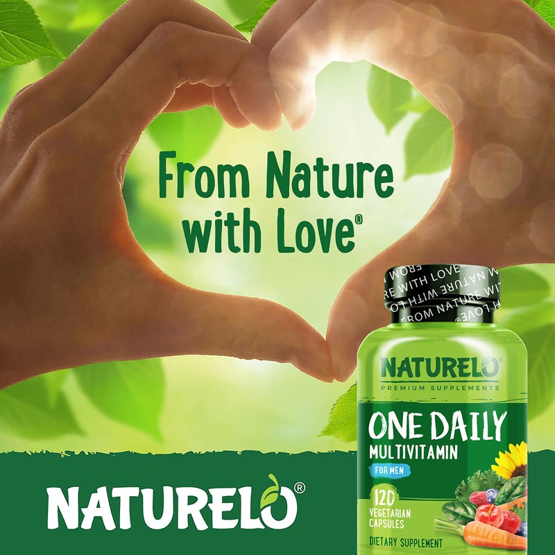 NATURELO Mens Multivitamins - One Daily Multivitamin for Men with