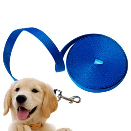 Edipets, Recall Lead for Dogs, 1.5 m / 3 m / 5 m / 10 m / 15 m, Waterproof Training Lead for Large to Small Dogs, Robust Dog Lead (5 Metres, Dark Blue)