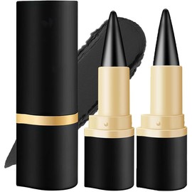 JAONLD Eyeliner Pencil, 2 Pcs Gel Eyeliner Cream Matte Quick-Drying Formula Eye Liner Waterproof Smudge Proof Makeup Eye-liners Long Lasting Create Statement Eye Look for All Eye Shapes (Black)