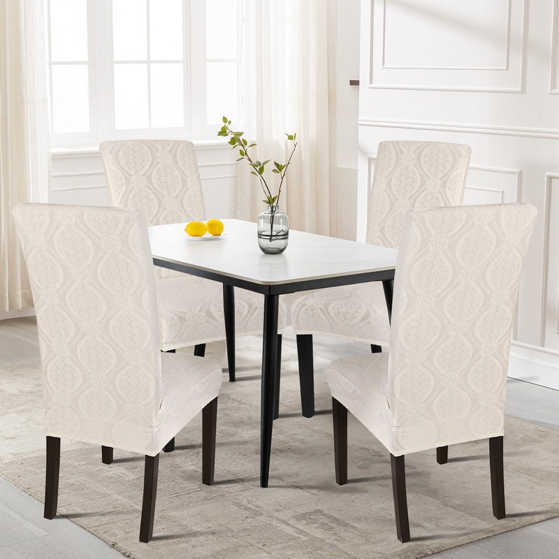 SearchI Waterproof Dining Room Chair Covers, Stretch Parsons Chair Slipcovers