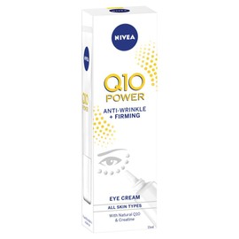 NIVEA Q10 Power Anti-Wrinkle + Firming Eye Cream with Q10 and Creatine for Tired and Dull Skin, 15ml