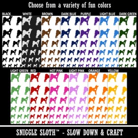 Japanese Akita Dog with Heart Temporary Tattoo Water Resistant Fake Body Art Set Collection - Light Pink (One Sheet)