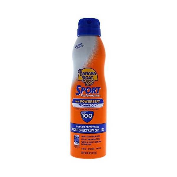 TX11041EA - Banana Boat Sport Performance UltraMist Sunscreen Spray with SPF 100, 6 oz.