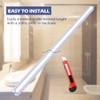 2 Pcs Shower Door Bottom Seal - Clear PVC Water