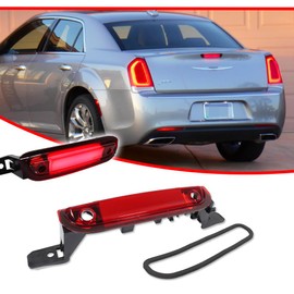 GTINTHEBOX for 2015 2016 2017 2018 2019 2020 2021 2022 2023 Chrysler 300 High Mount LED Third Brake Light Rear Lamp Stop light Red Lens