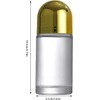 YuanHolumid 2Pcs White 50ML Glass Empty Roller Bottles with Plastic