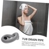 COOLHIYA Flexible Bathtub Drain Pipe Plastic Tub Drain Accessory for