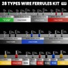 PEBA Ferrule Crimping Tool Kit, 28 Sizes Tinned Copper Terminals