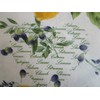 Rectangular tablecloth with lemon and olive motif, 100% cotton, size: