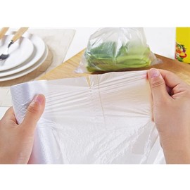 JKG® 400 x Medium Food and Sandwich Bags | Fridge Freezer Food Bags Rolls - Kids Sandwich bags | Clear Plastic Food Bags All Types of Food Preservation | KEEP FOOD FRESH (18cm x 20cm)