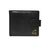 Quality black leather Vespa scooter wallet