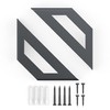 2 x Sossai® Truss Design Shelf Brackets | Shelf Bracket