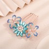 Aimimier Dainty Flower Butterfly Rhinestone Hair Side Combs Sparkly Crystal