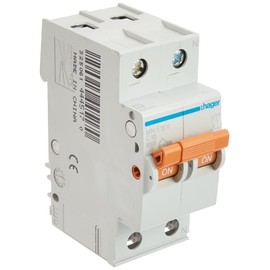 Hager M144697 – 1 Pole Circuit Breaker + Neutral Orange 16a