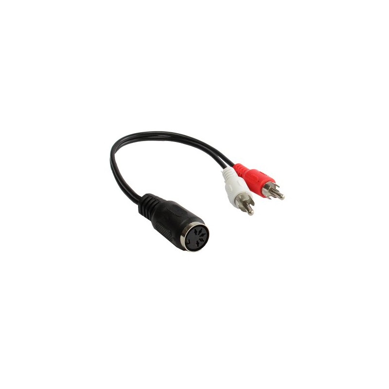 Kabelmeister® Audio Adaptor 5-Pin DIN Female / 2 RCA Male