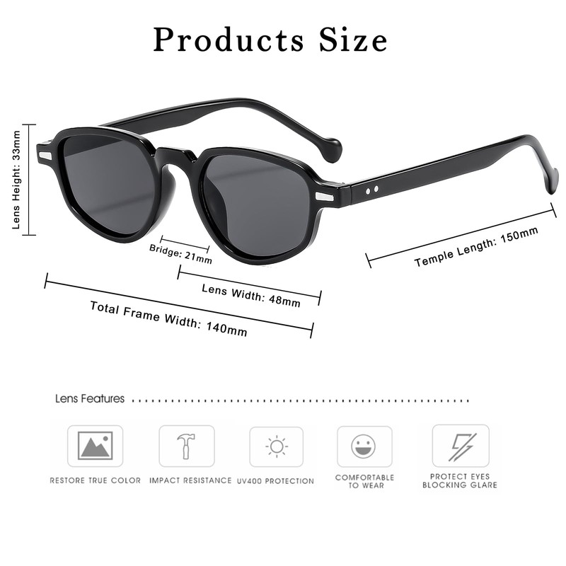 Long Keeper Small Oval Sunglasses Women Retro Narrow Rectangle Sunglasses