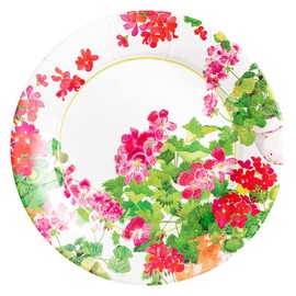 Trailing Geranium Dinner Plates - 8 Per Package, 2 Packages