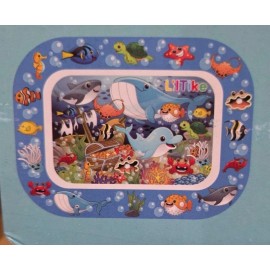 LilTike Blue, LilTike Baby Inflatable Water Playmat 3+Months 26"x20" Tummy Under the SEA