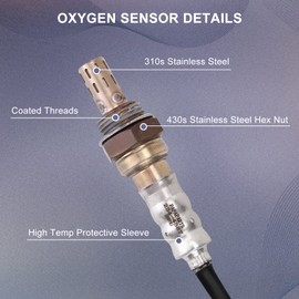 PAPAPARTS Oxygen Sensor Upstream & Downstream Compatible with Chrysler 300 for Dodge Ram for Jeep Wrangler Grand Cherokee 2005-2010 2 PCS O2 Sensor Replace 234-4587 68144248AA