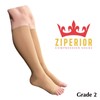 Ziperior Inside Leg Zipper 20-30 mmHg Compression Grade Calf Open