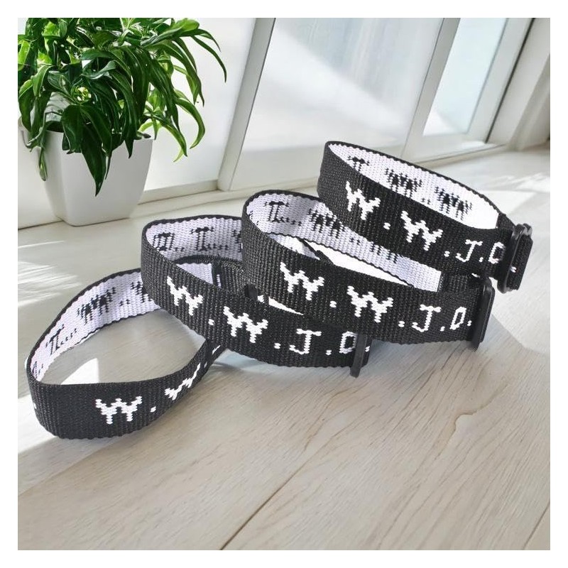 WWJD Bracelets,Black WWJD Bracelet for Women Men (B)