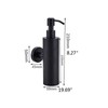 200ml Round Soap Dispenser WallMounted Shampoo Shower Gel Container Bathroom