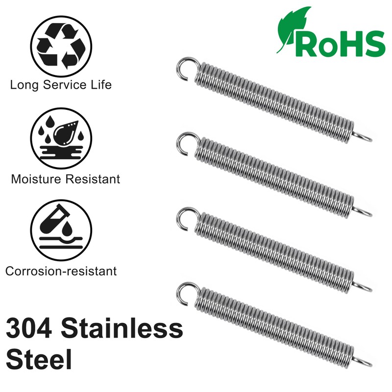 GUNGY Tension Springs with Hooks Stainless Steel Tension Spring Tension